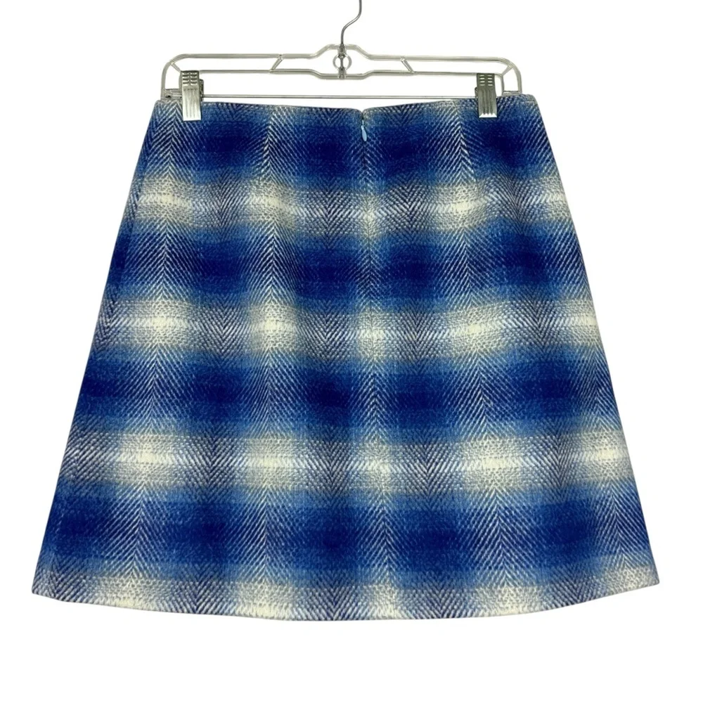 Anthropologie Hutch Nichole Plaid Wool Blend Mini Skirt - Picture 3 of 6
